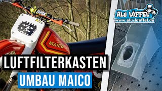 Motorrad (Maico) Oldtimer Luftfilterkasten aus Alu nachbauen