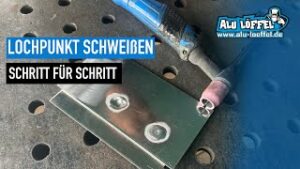 Alu Löffel wig schweißen alu schweißen LOCHPUNKT schweißen beim Alu schweißen