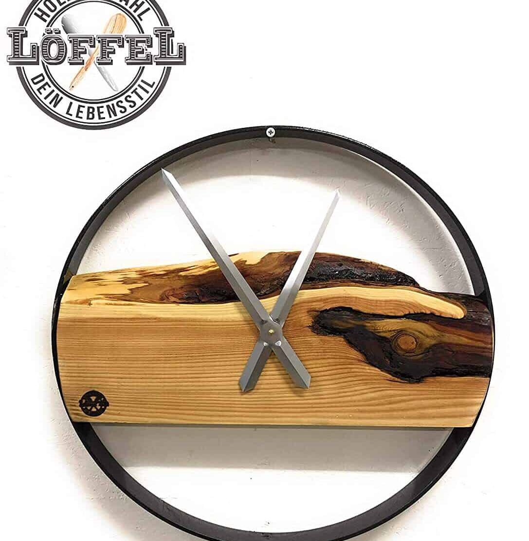 Rustic wall clock XXL 50cm
