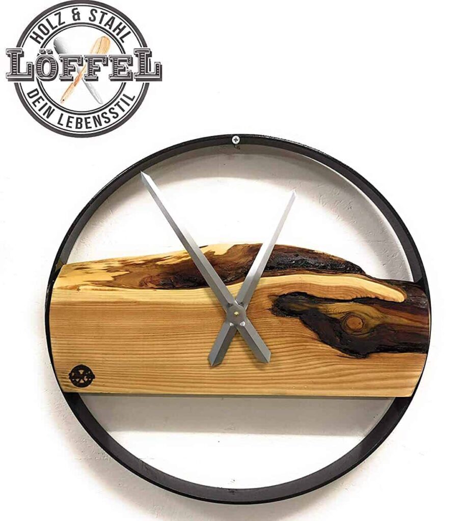 Rustic wall clock XXL 50cm