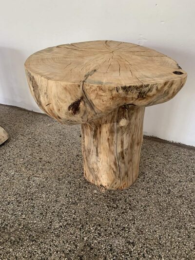 Rustikaler Baumstamm Couchtisch