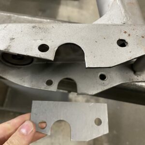 Simson Rahmenfuß Einschweißbleche (1Stk.) passend für Simson s51 / s50