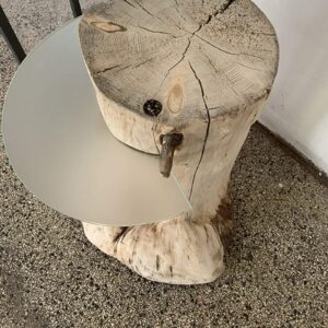 Holz Tisch Alu Löffel