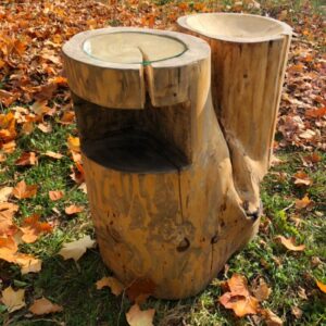 Holz Tisch Alu Löffel