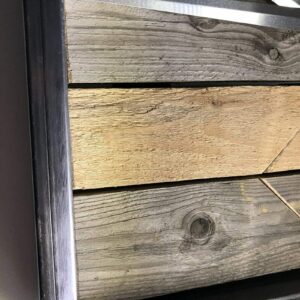 Holz Uhr Alu Löffel