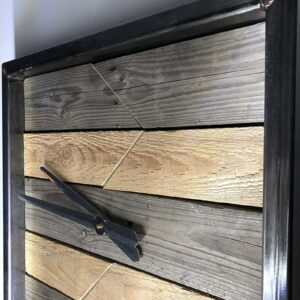 Holz Uhr Alu Löffel