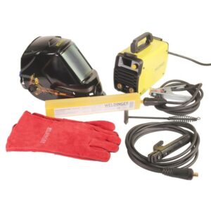 Alu Löffel Elektrode schweißgerät set-weldinger-ew201dig-pro-digitaler-elektrodenschweissinverter-helm-ah-300-elektroden-hammer-handschuhe