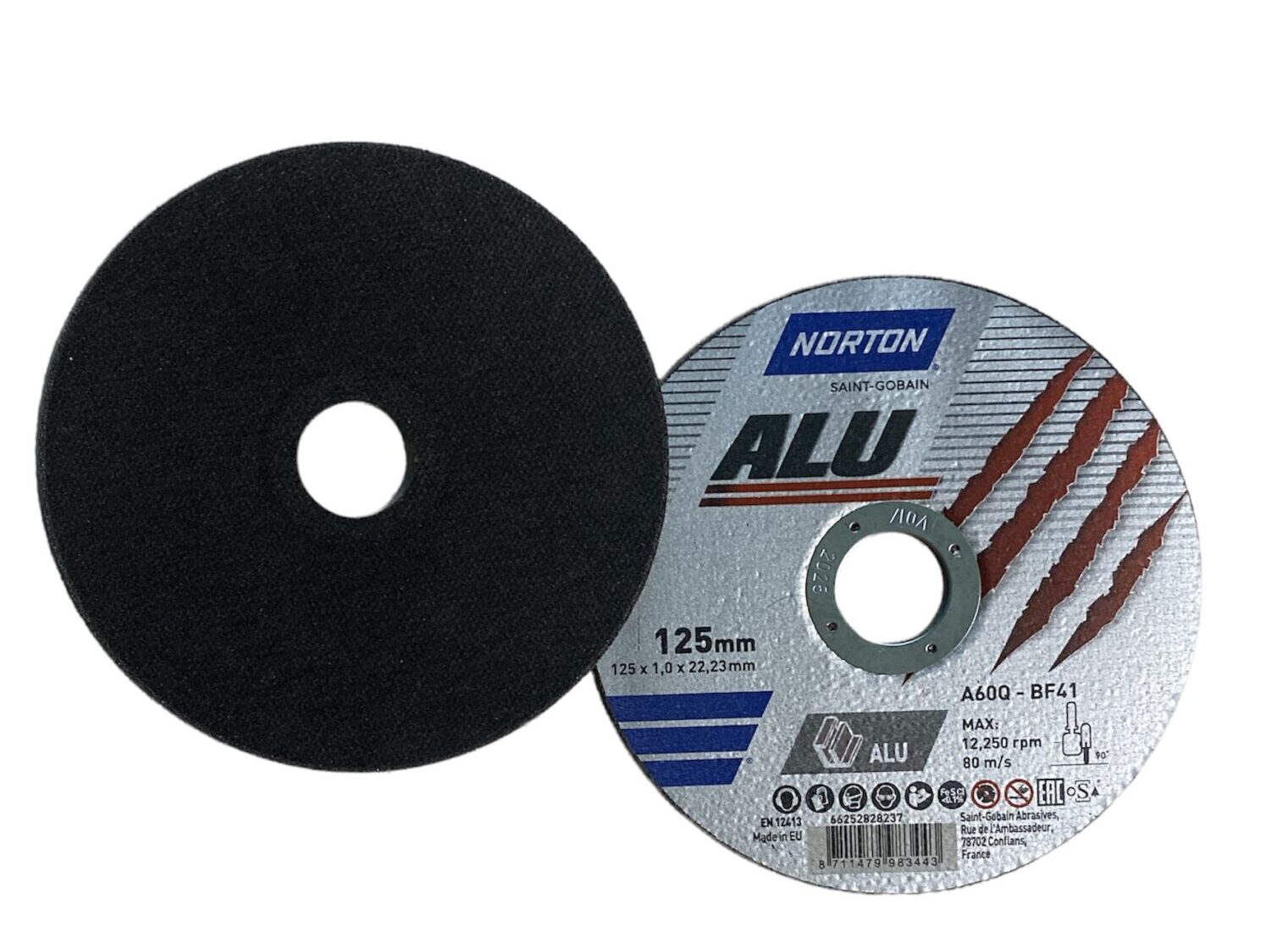 aluminum cut-off wheel norton alu bucket alu cut off