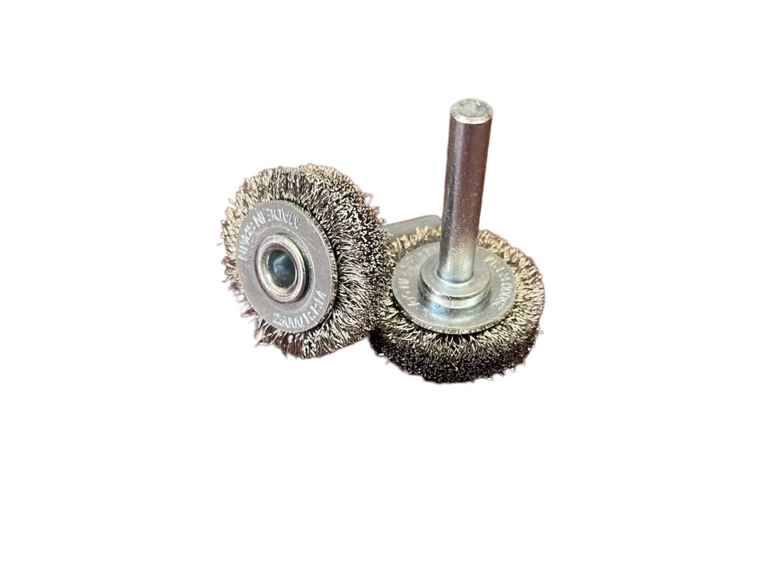 Brush for hand drills stainless steel corrugated