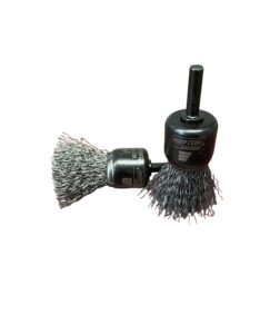 Aluminum spoon cleaning weld seam cast aluminum brush brush on shaft corrugated