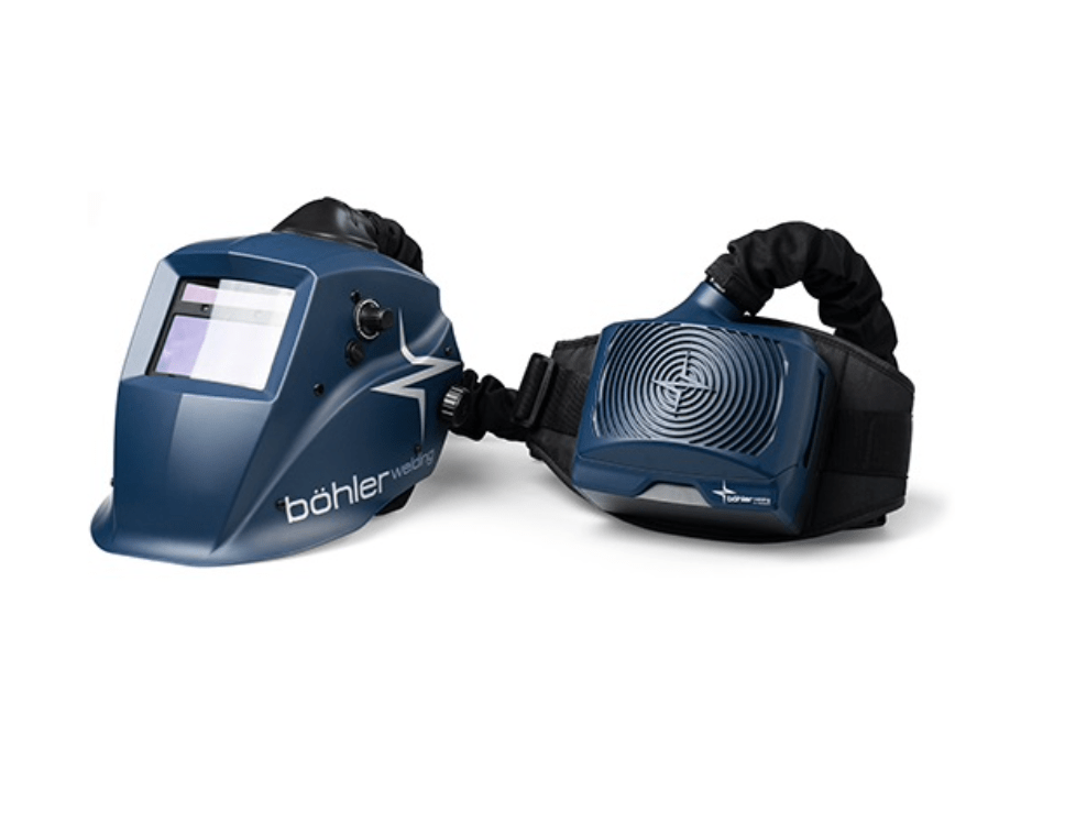 Guardian Air Kit with Guardian50M Air welding helmet (matt blue) with fresh air supply