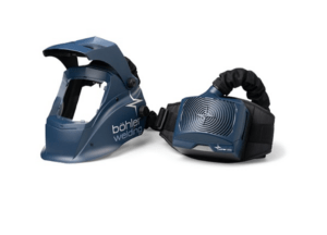 Guardian Air Kit with Guardian50FM Air flip-up welding helmet (matt blue) with fresh air supply