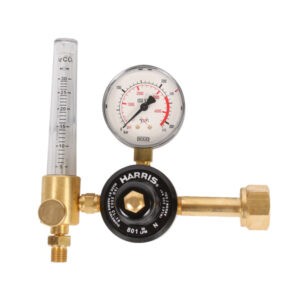 Harris cylinder pressure regulator with flowmeter