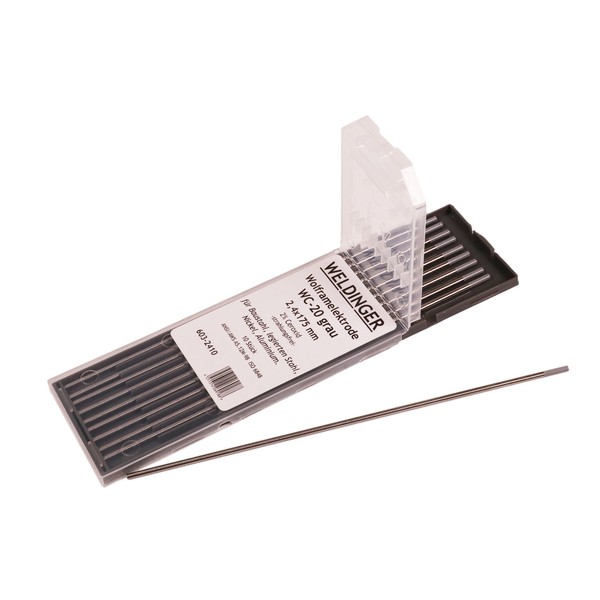 TIG tungsten electrode WC-20 gray