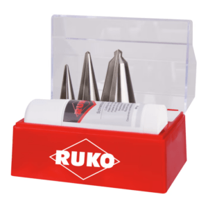 Sheet metal peeling drill bit set in the sizes