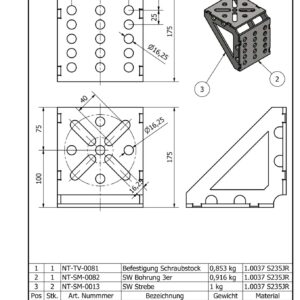 Schraubstockadapter 175x175x150