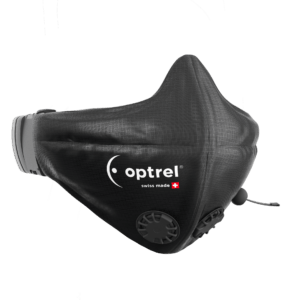 Mouth and nose mask black swiss air