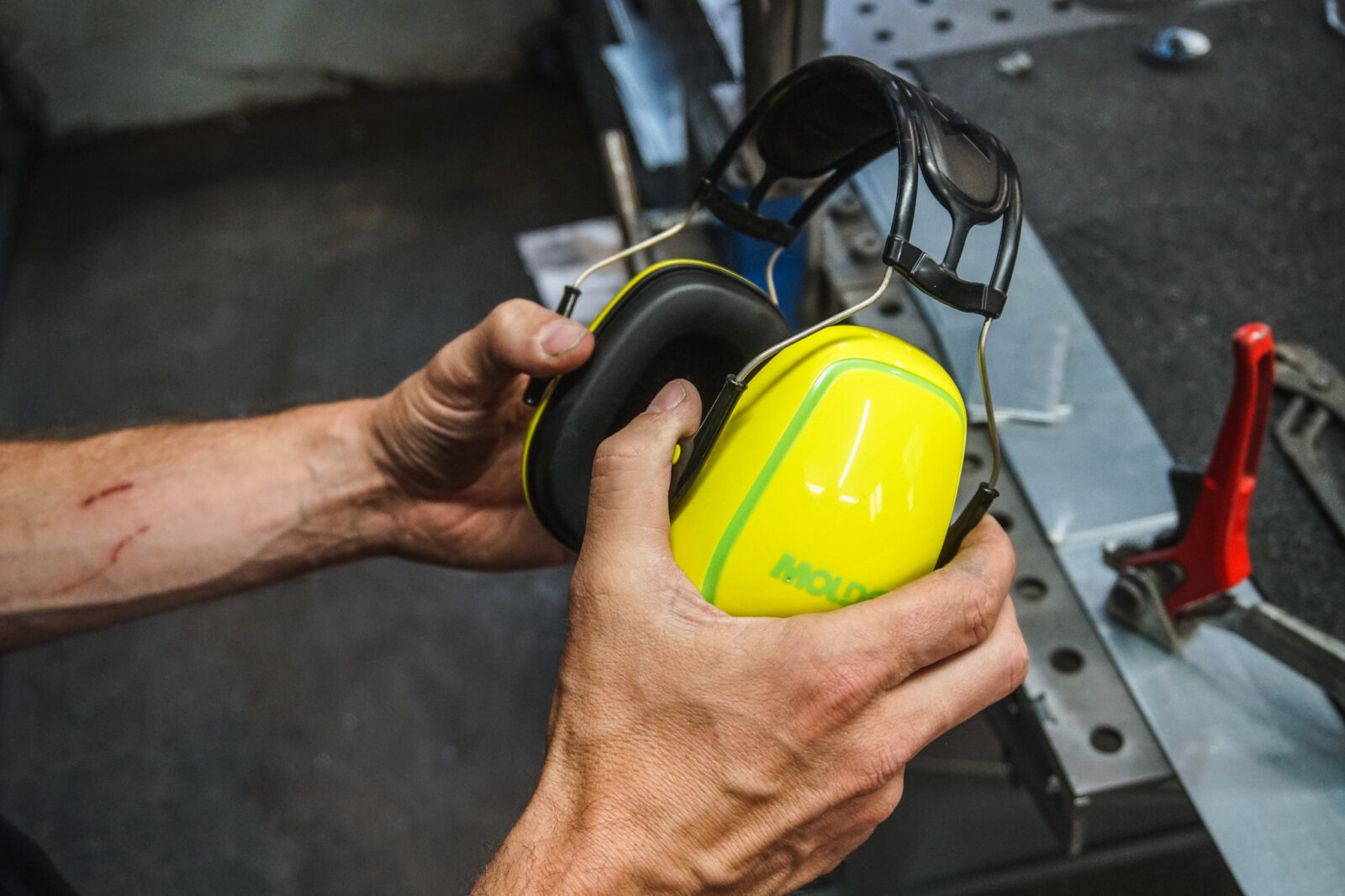 handwerk tool Werkstatt alu löffel PSA Atemschutz Sichtschutz knapper nippler vevor moldex