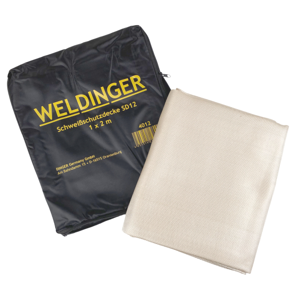 Welding protection blanket SD12, 1 x 2 m fiberglass welding mat