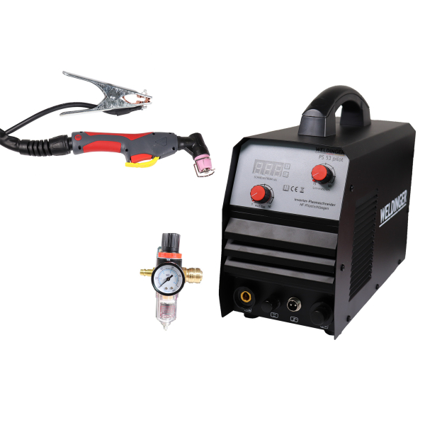 WELDINGER PS 53 pilot go plasma cutter with pilot arc and pressure regulator 50A 15mm