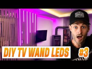 DIY TV wand selber bauen schweißen alu löffel akustik panelle