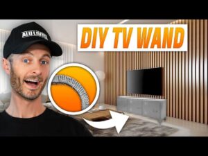 DIY TV wand selber bauen schweißen alu löffel akustik panelle