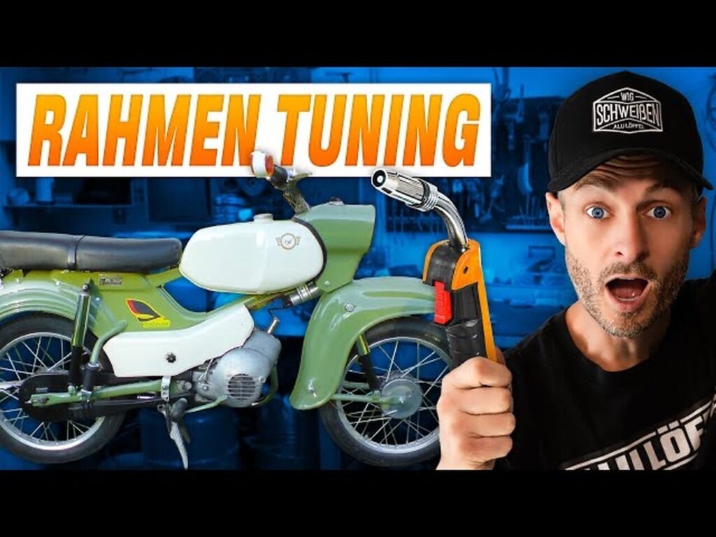 Simson Habicht & Star Rahmen Schweißen alu löffel rahmen schweißen oldtimer.com