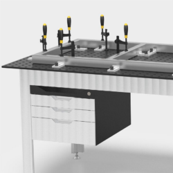 Sub Table Box für Werkbank inkl. Schubladen | Siegmund Zubehör