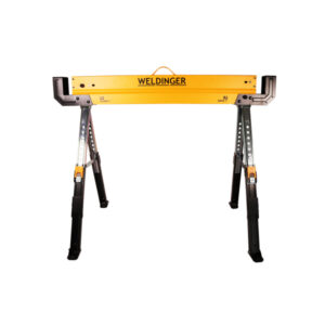 WELDINGER sawhorse set of 2 adjustable loadable