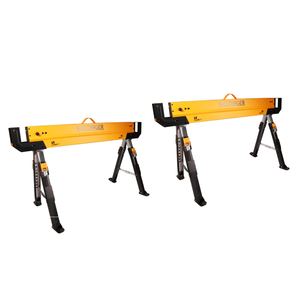 WELDINGER sawhorse set of 2 adjustable loadable