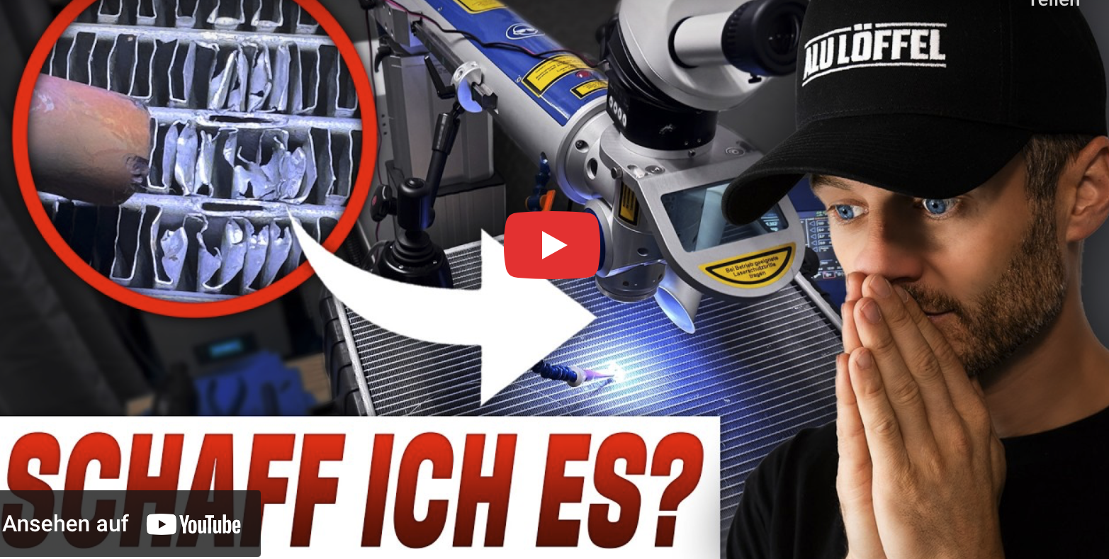alpha Laser kühler laser schweißen reparieren alu löffel