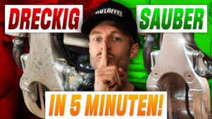 motorrad rahmen reinigen schleifen schleifstern enduro motocross fantic alu löffel