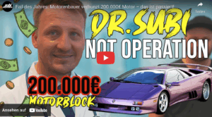 subi Performence alu löffel lambo motor lagergassen schweißen retten