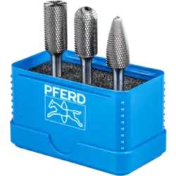 Hartmetallfrässtifte-Set für Hochleistung, Zahnung