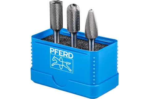 Hartmetallfrässtifte-Set für Hochleistung, Zahnung