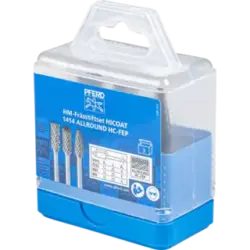 Hartmetallfrässtifte-Set für Hochleistung, Zahnung