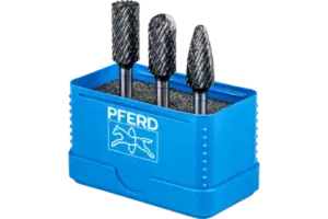 Hartmetallfrässtifte-Set für Hochleistung, Zahnung