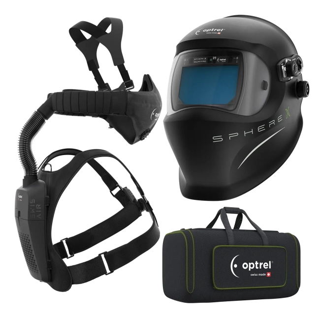 sphereX quattro – Schweisshelm und swiss air
