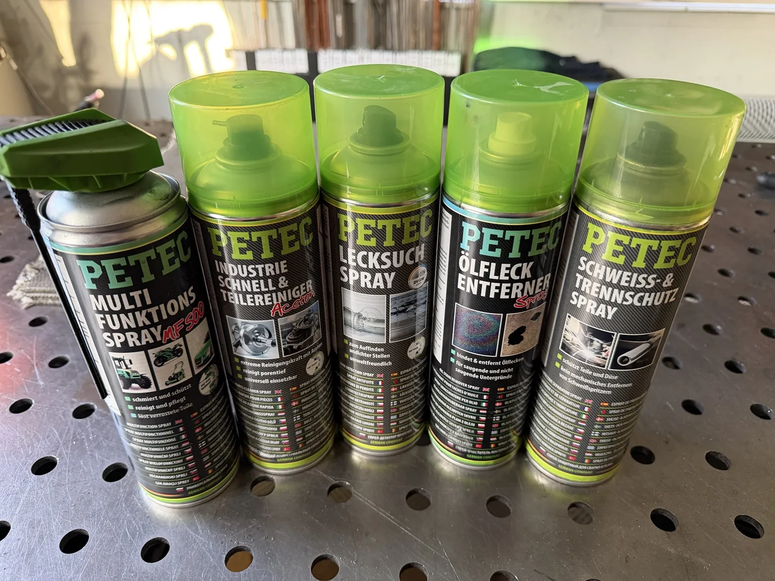 Petec Top 5 Alu Löffel Spraydosen Set | Petec
